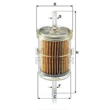FILTRO COMBUSTIBLE MANN WK 43/12