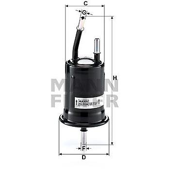 FILTRO COMBUSTIBLE MANN WK 614/41