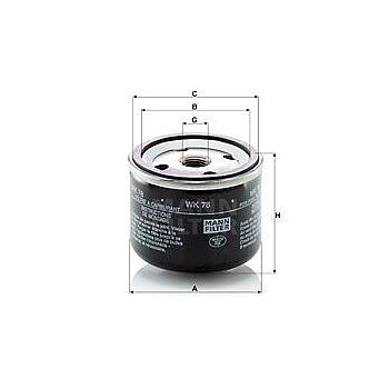 FILTRO COMBUSTIBLE MANN WK 78
