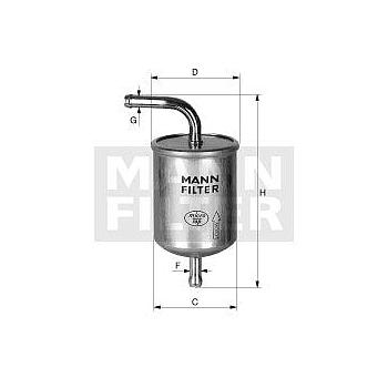 FILTRO COMBUSTIBLE MANN WK 78/1