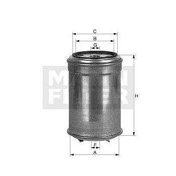 FILTRO COMBUSTIBLE MANN WK 842/1