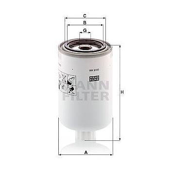 FILTRO COMBUSTIBLE MANN WK 9165 X