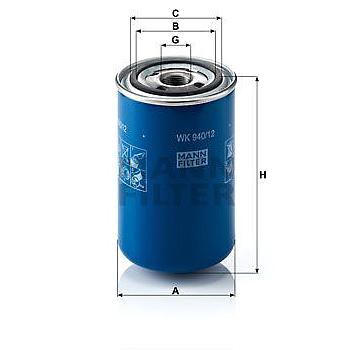 FILTRO COMBUSTIBLE MANN WK 940/12
