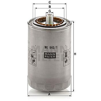 FILTRO COMBUSTIBLE MANN WK 943/1