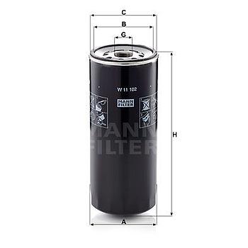 FILTRO ACEITE MANN W 11 102