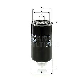 FILTRO COMBUSTIBLE MANN WK 724/4