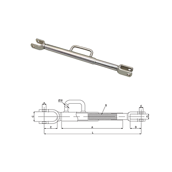 TENSOR BRAZOS TRACTOR ADAPTABLE JOHN DEERE REF. JD02