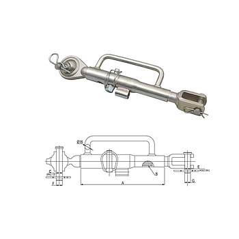 TENSOR BRAZOS TRACTOR ADAPTABLE JOHN DEERE (SERIE 6000) REF. JD03