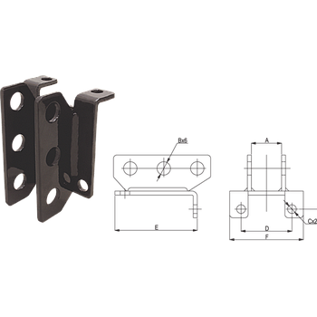 SOPORTE ENGANCHE SUPERIOR ADAPTABLE A KUBOTA REF. TB01
