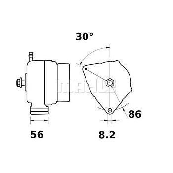 Alternador MAHLE MG177 CLASS / VALTRA