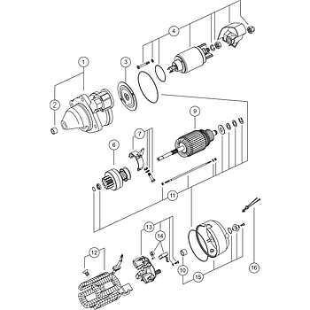 Juego de fijación arranque (11) MAHLE MSX1241KIT