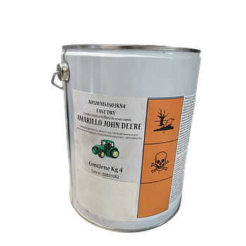 PINTURA "AMARILLO JOHN DEERE" SECADO RÁPIDO 4KG