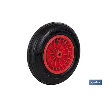 RUEDA CARRETILLA PARA OBRA LLanta ABS Neumatica con Rodamiento