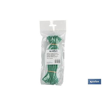 MADEJA CUERDA PLÁSTICO 5mm 10mm VERDE