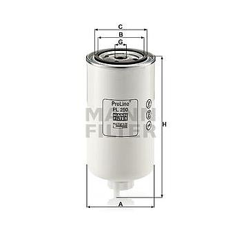 FILTRO COMBUSTIBLE MANN PL250