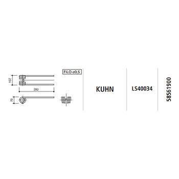 MUELLE RASTRILLO KUHN LS40034