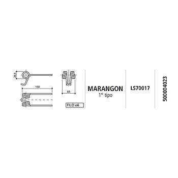 MUELLE AUTOCARGADOR MARANGON 1º TIPO LS70017