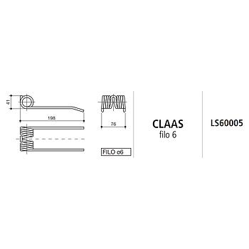 MUELLE ROTOEMPACADORA CLAAS LS60005