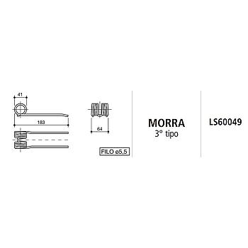 MUELLE ROTOEMPACADORA MORRA 3º TIPO LS60049