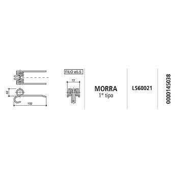 MUELLE ROTOEMPACADORA MORRA 1º TIPO LS60021