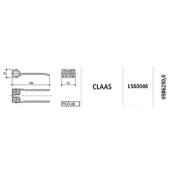 MUELLE ROTOEMPACADORA CLAAS LS60046
