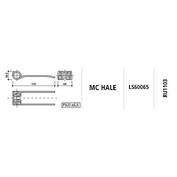 MUELLE ROTOEMPACADORA Mc HALE LS60065