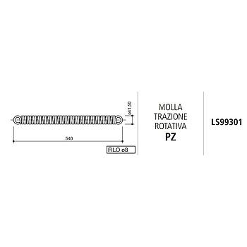 MUELLE TRACCIÓN ROTATIVA PZ LS99301