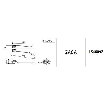 MUELLE RASTRILLO ZAGA ESTRECHO IZQUIERDO LS40092