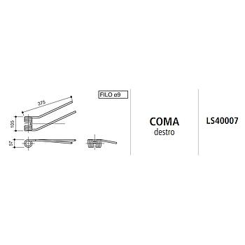 MUELLE RASTRILLO COMA DERECHO (EURODIP) LS40007