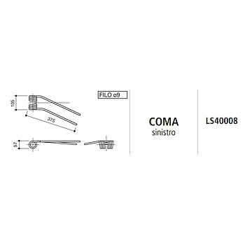 MUELLE RASTRILLO COMA IZQUIERDO (EURODIP) LS40008