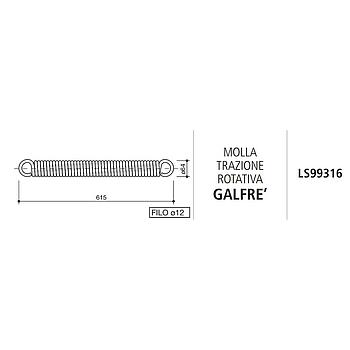 MUELLE TRACCION ROTATIVA GALFRE LS99316