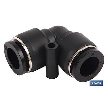 EMPALME RAPIDO CODO PLASTICO T-8