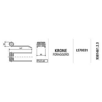MUELLE  AUTOCARGADOR KRONE FORAGGERO LS70031