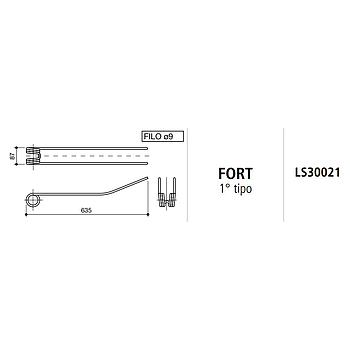 MUELLE RASTRILLO FORT 1º TIPO LS30021