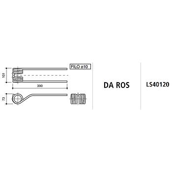 MUELLE RASTRILLO DA ROS LS40120