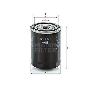 FILTRO DE COMBUSTIBLE MANN WK 7041