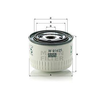 FILTRO DE ACEITE HIDRAULICO MANN W 914/25