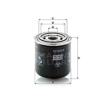 FILTRO DE ACEITE HIDRAULICO MANN WD 920/3