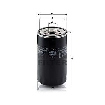 FILTRO DE ACEITE MANN W 1168/1