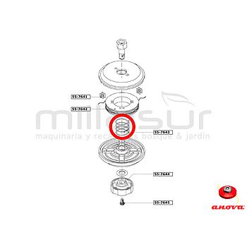 MUELLE CABEZAL PT130 ADAPTABLE A REF. 55-764