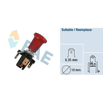 Interruptor conmutador de tirón iluminado rojo FAE 65760 Kubota