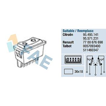 Interruptor elevalunas FAE 62590