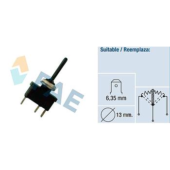 Interruptor pulsador doble 10A universal FAE 65700