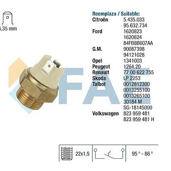 Termocontacto ventilador FAE 37030