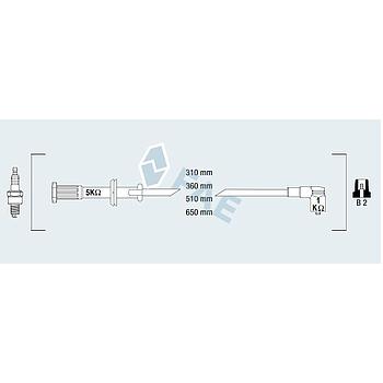 Cable de bujía antiparasitario FAE 85630