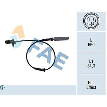 Sensor Velocidad Rueda - ABS FAE 78044