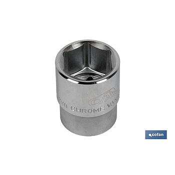 Llave de vaso métrico 3/4" M-36 6 caras hexagonal COFAN