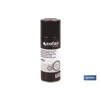 Grasa blanca de litio + PTFE 400 ml en spray Cofan