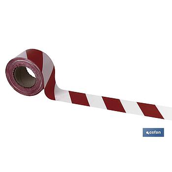 Cinta Balizamiento "ROJA BLANCA" 50MM X 100MTS