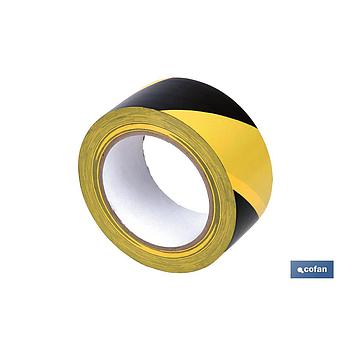 Cinta Adhesiva PVC AMARILLO / NEGRO 50MM X 33M
